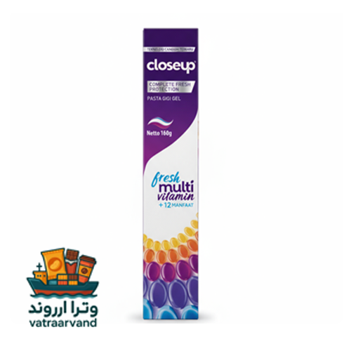 خمیردندان کلوزآپ (Closeup) مدل Fresh Multivitamin Complete Fresh Protection وزن 160 گرم | قیمت واقعی | کالای اورجینال | مرجوعی بدون سوال