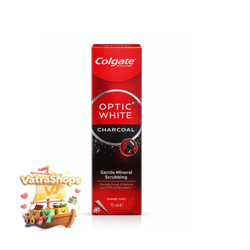 خمیر دندان ذغالی کلگیت Optic White سفید کننده ۷۵ ml