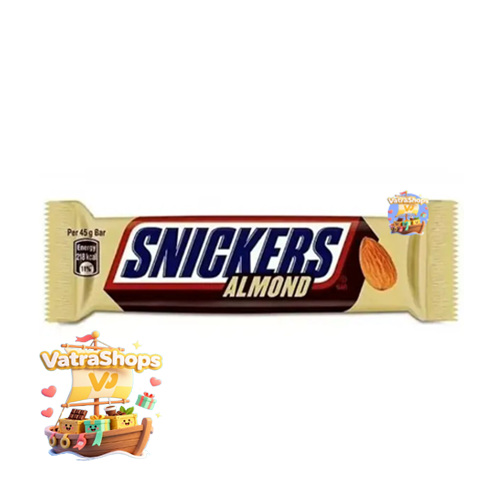 شکلات اسنیکرز با مغز بادام درختی و روکش شکلاتی اصل