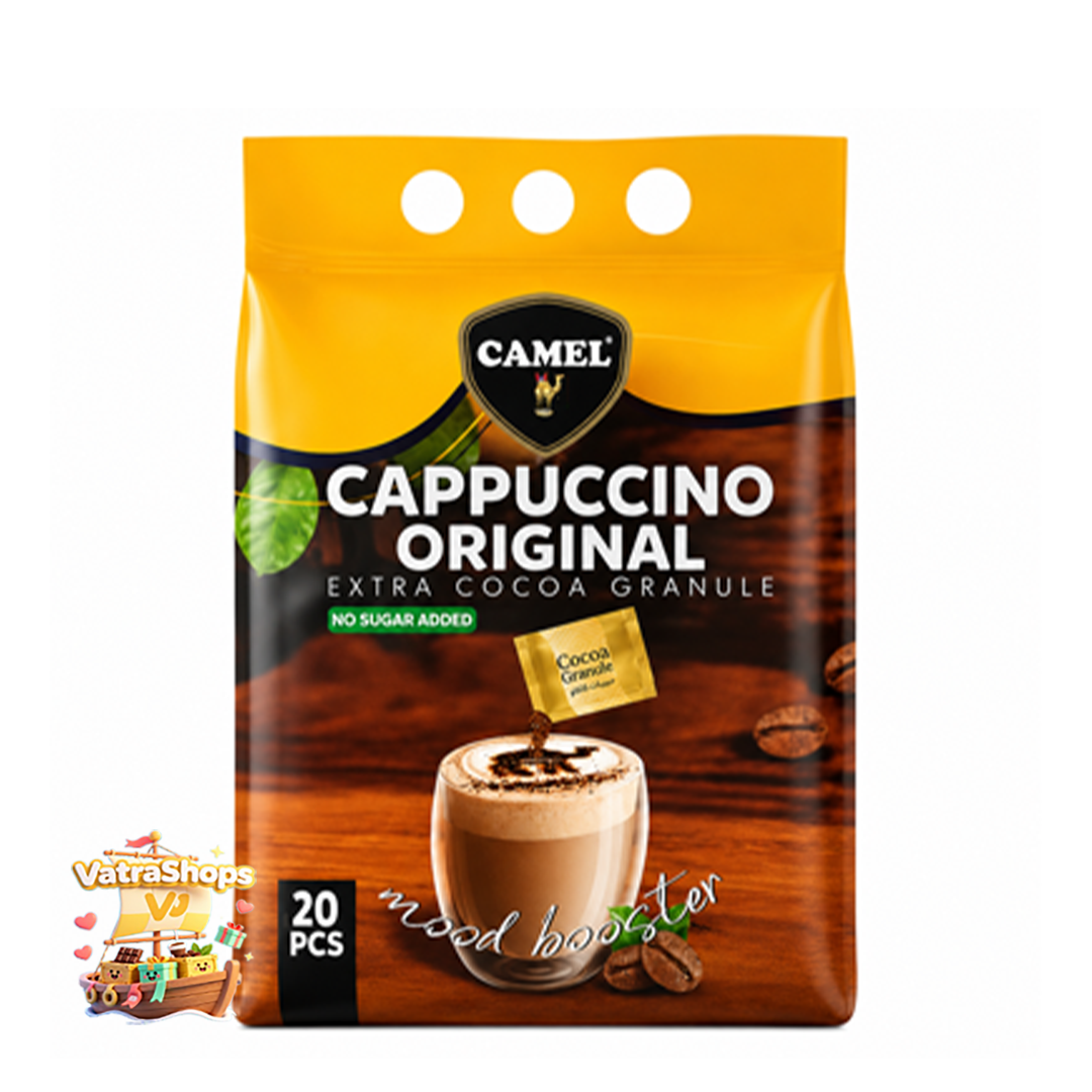 کاپوچینو بدون شکر افزوده کمل ساشه‌ای ۲۰ عددی CAMEL