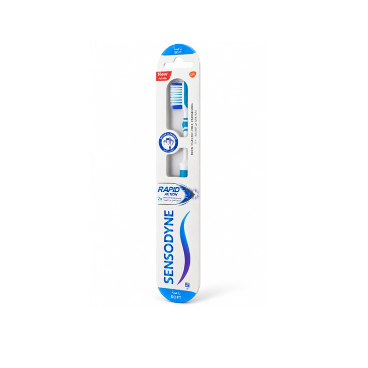 Sensodyne Soft Rapid Action toothbrush with soft bristles